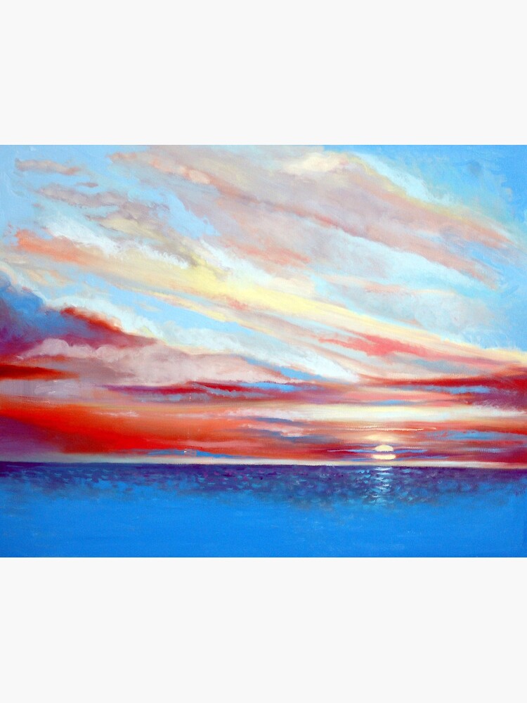 "Blue Seascape" Framed Art Print for Sale by efcruzarts Redbubble