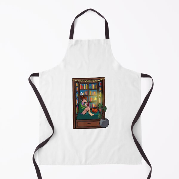 Item preview, Cozy princess reading inside booknook (red hair) designed and sold by theclassynerd.