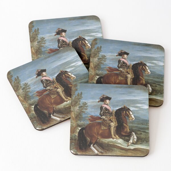 Item preview, Spanish Royal on Horseback portrait - Vintage painting Diego Velazquez designed and sold by Vintage Designs +.