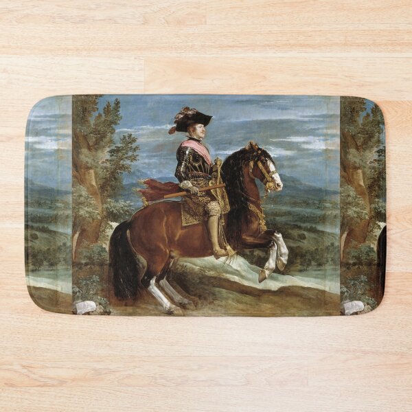 Item preview, Spanish Royal on Horseback portrait - Vintage painting Diego Velazquez designed and sold by Vintage Designs +.