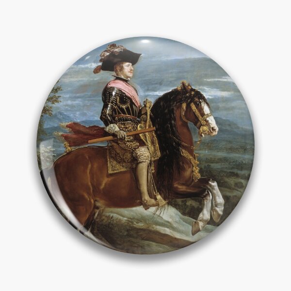 Item preview, Spanish Royal on Horseback portrait - Vintage painting Diego Velazquez designed and sold by Vintage Designs +.