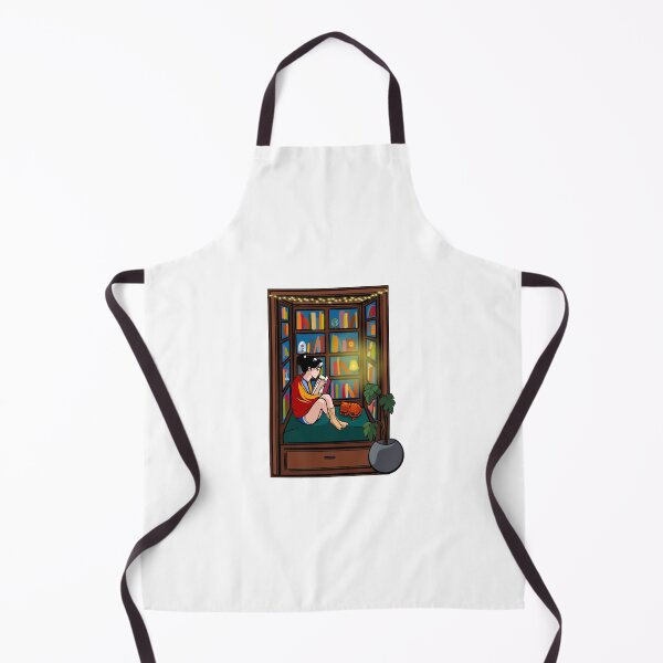 Item preview, Cozy princess reading inside booknook (black hair) designed and sold by theclassynerd.