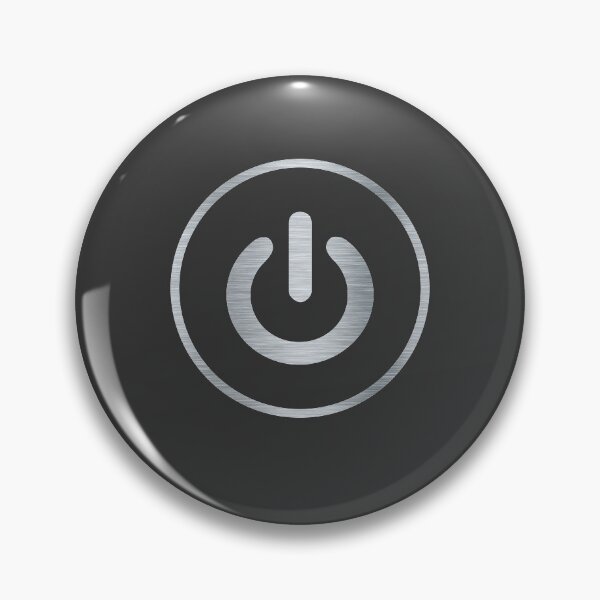 Item preview, Colourful power button designed and sold by WildGeometric.