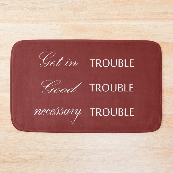 Item preview, Trouble Get in Good Trouble Necessary Trouble 2020 social john Mask designed and sold by MousaObaid.