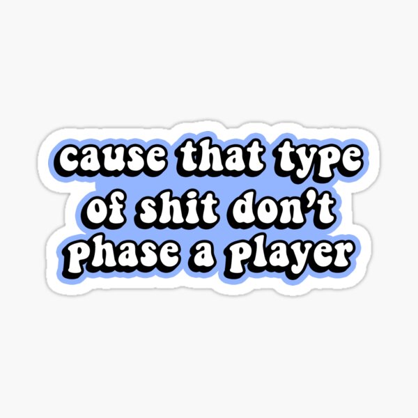 Player Hater Stickers for Sale | Redbubble