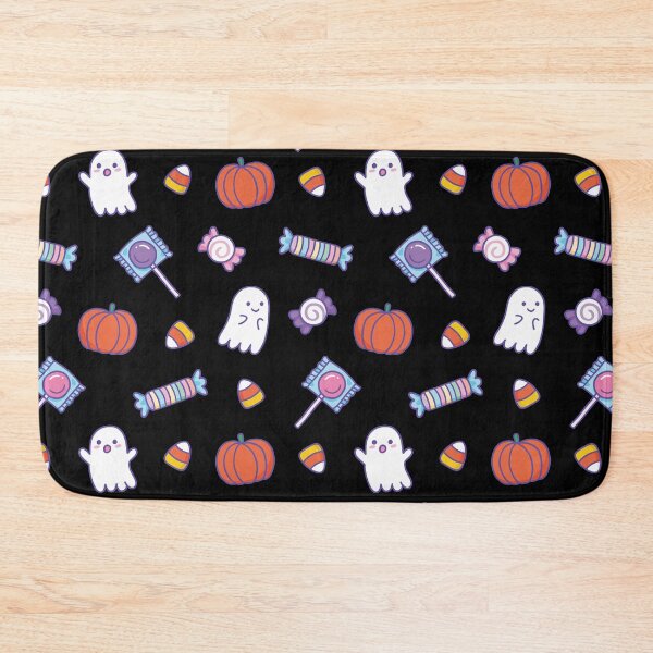 Item preview, Cute Spoopy Ghosts and Halloween Candy on Black designed and sold by noryushi.