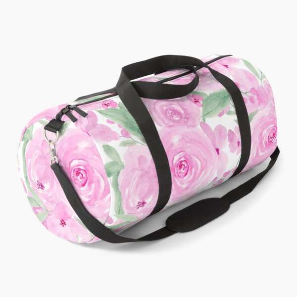 Item preview, Modern girly pink green floral watercolor pattern designed and sold by GirlyTrend.