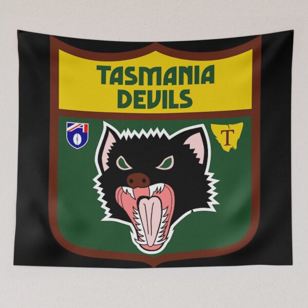 Item preview, Tasmanian devils football club | AFL footy designed and sold by Gatsbird Design.