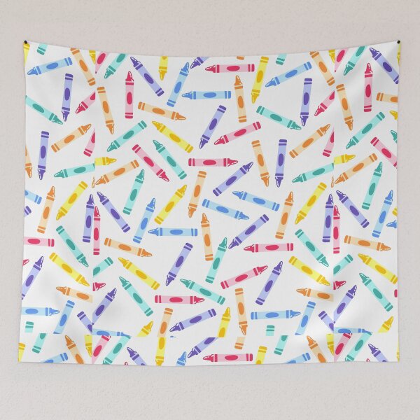 Item preview, Teacher Colorful Crayon Print designed and sold by WildeandCo.