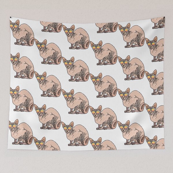 Item preview, Cool sunglass Sphynx cat  designed and sold by OneTimeEngineer.