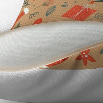Alternate view of Cute Christmas Pattern Throw Pillow