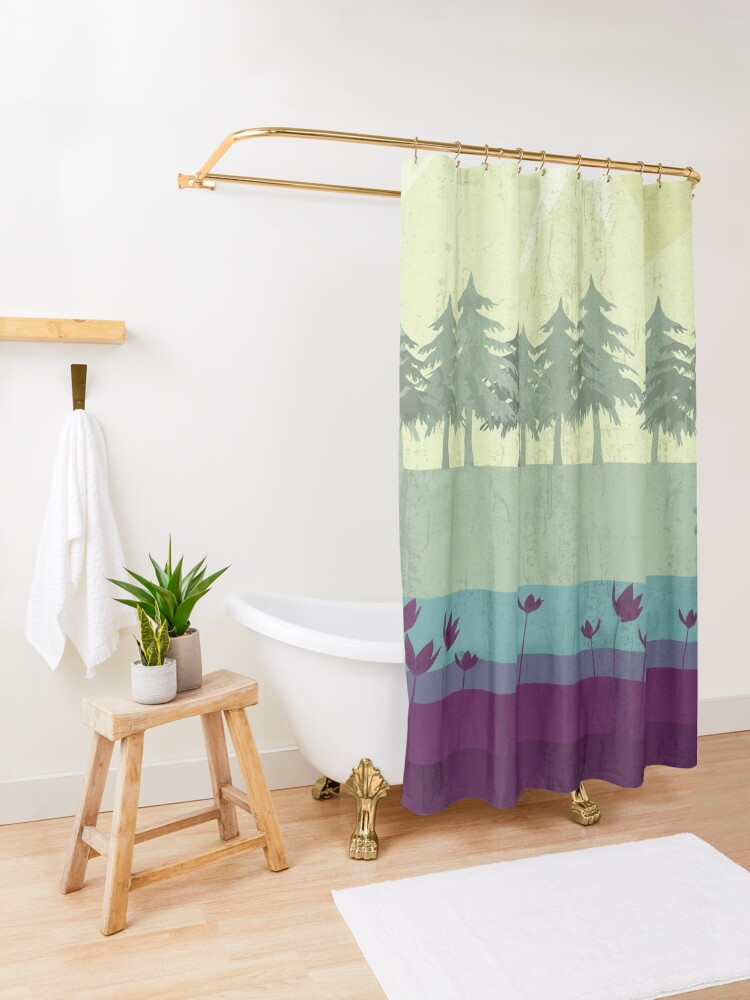 Alternate view of Wildlife Shower Curtain
