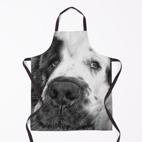 Item preview, Black and white Beautiful Saint Bernard puppy relaxing designed and sold by HaleyRedshaw.