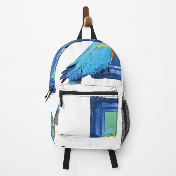 Item preview, Macaw Parrot Birds in Blue Frame designed and sold by Move-Art.