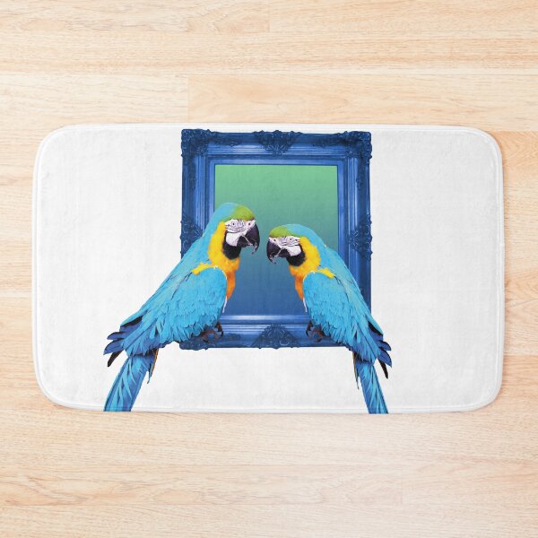 Item preview, Macaw Parrot Birds in Blue Frame designed and sold by Move-Art.