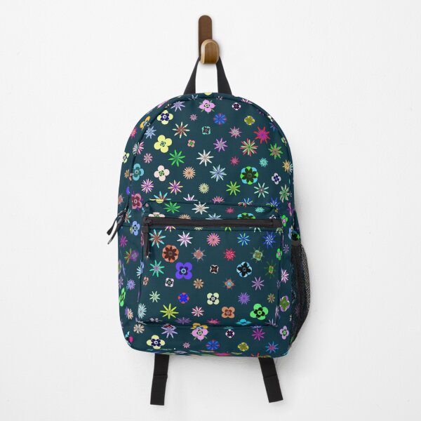 Item preview, Happy Coloured Flowers on Teal designed and sold by PanicDay.