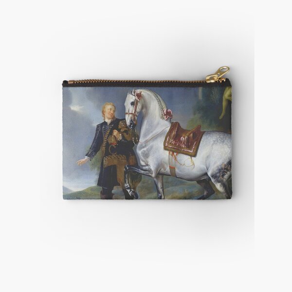 Item preview, Beautiful stallion Horse portrait with a Habsburg royal portrait - johann georg hamilton designed and sold by Vintage Designs +.