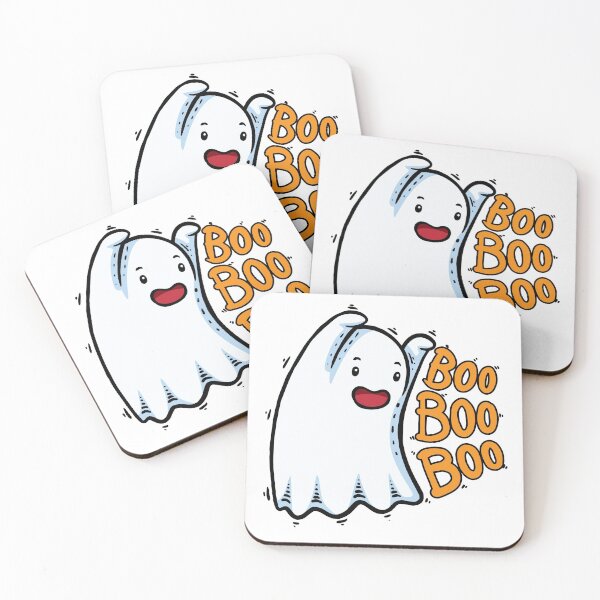 Item preview, Cute halloween ghost Boo Boo Boo. Cute caroon character in halloween theme. designed and sold by maipadpro.