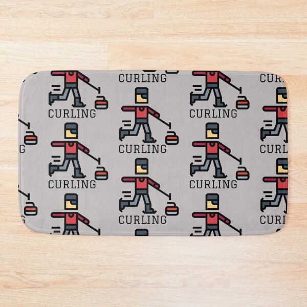 Item preview, Curling Digital Man Players Funny Humorous  designed and sold by Michelle  Brewster.