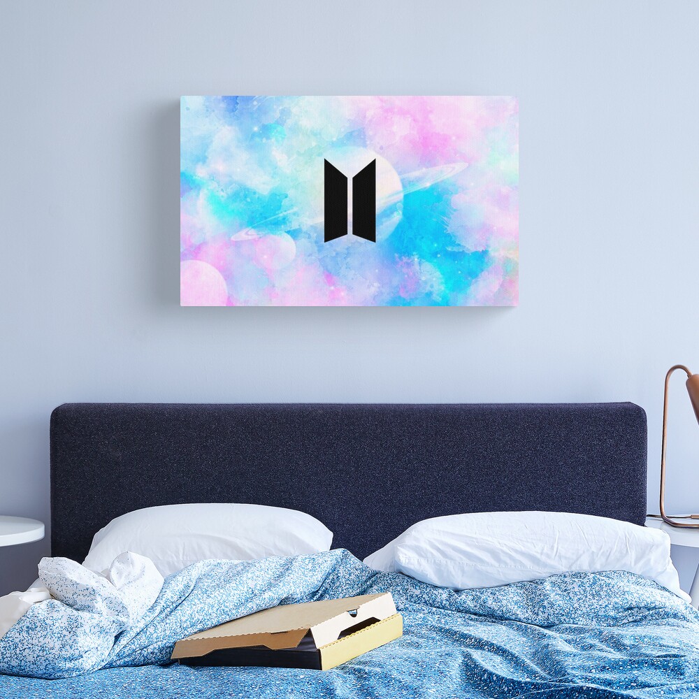BTS Acrylic Painting with Starry Sky