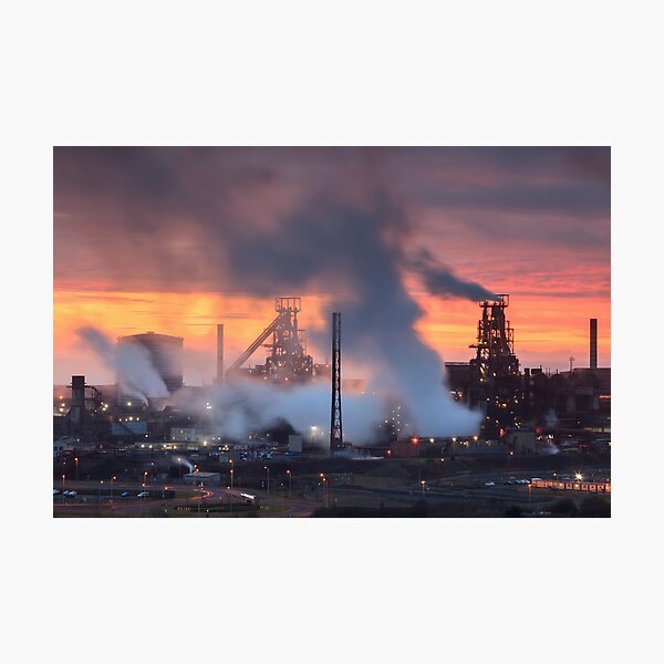 The Tata Steel steelworks in IJmuiden, Velsen, North Holland