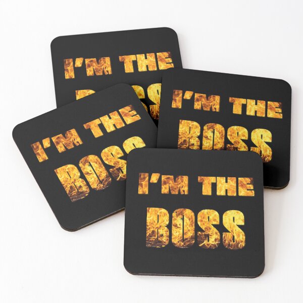 Item preview, Im The Boss - On Fire in Black designed and sold by NoMatterLab.