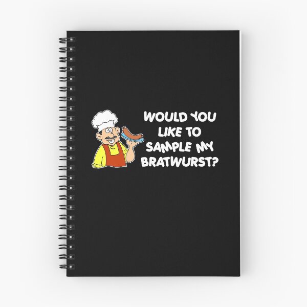 Item preview, Like To Sample My Bratwurst Humor Cartoon designed and sold by jaycartoonist.