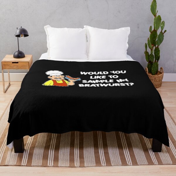 Item preview, Like To Sample My Bratwurst Humor Cartoon designed and sold by jaycartoonist.