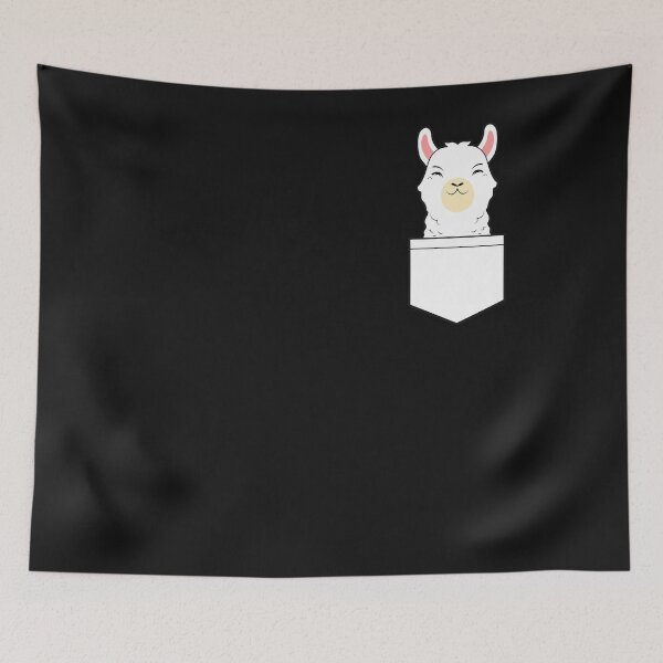 Item preview, Alpaca breast pocket Lama Funny designed and sold by Imutobi.