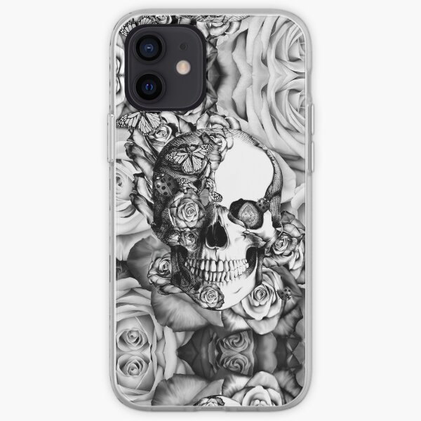 Ladybug Rose skull. iPhone Soft Case
