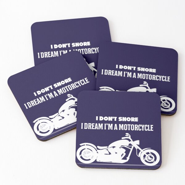Item preview, I don't snore, I dream I'm a motorcycle- popular funny dad t shirts designed and sold by August-E.