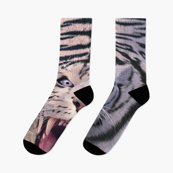 Item preview, White tiger growl! designed and sold by DavidPenfound.