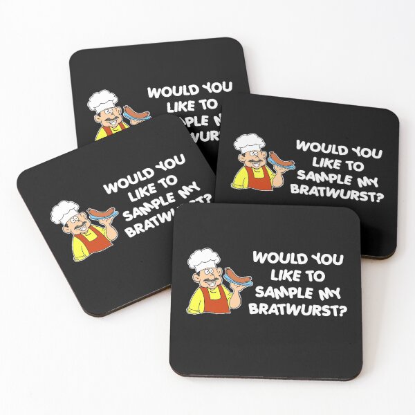 Item preview, Like To Sample My Bratwurst Humor Cartoon designed and sold by jaycartoonist.