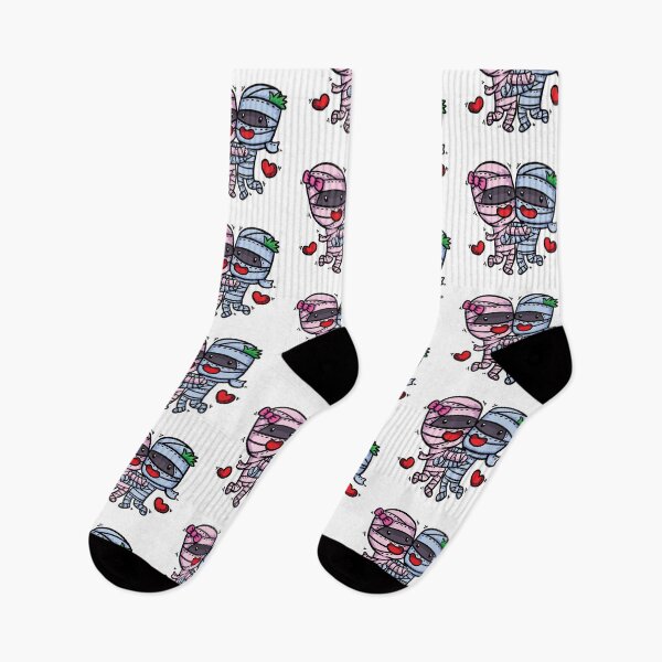 Item preview, Cute halloween A couple mummy. Cute caroon character in halloween theme. designed and sold by maipadpro.