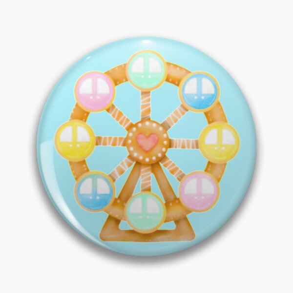 Item preview, Ferris wheel cookie designed and sold by CandyCastleArt.