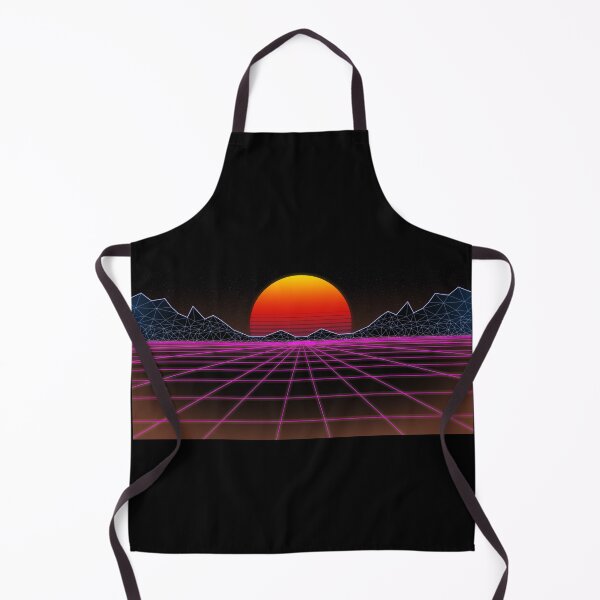 Item preview, 80s retrowave neon grid sunset valley designed and sold by ibygtr.