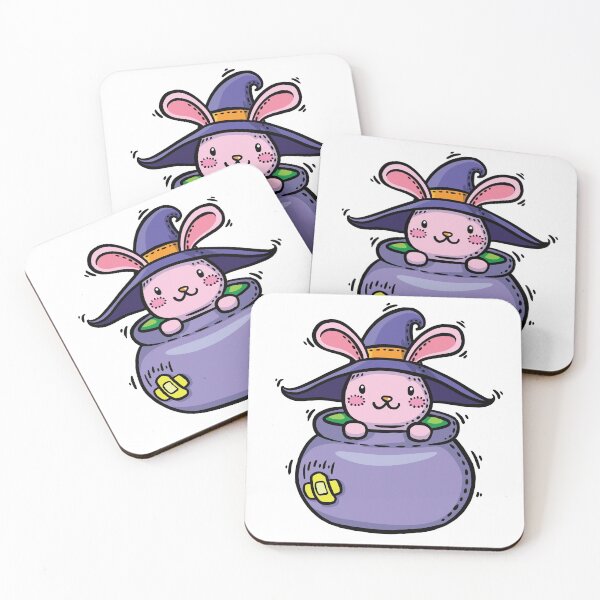 Item preview, Cute halloween rabbit in pot. Cute caroon character in halloween theme. designed and sold by maipadpro.