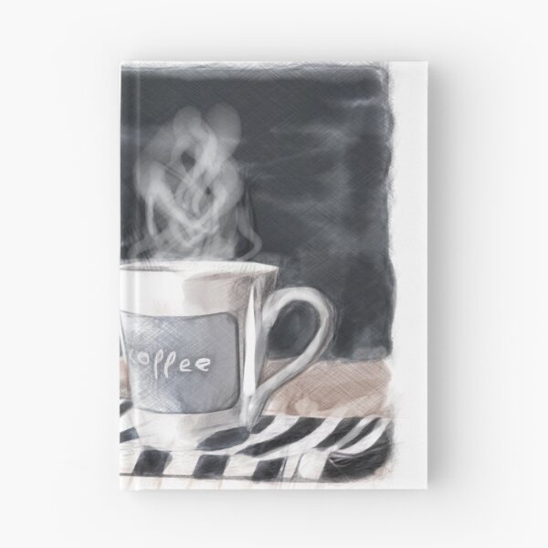 Item preview, Watercolor Art of Coffee Cup and kettle designed and sold by evk-art.