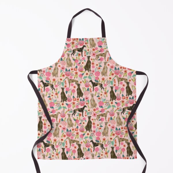 Item preview, greyhounds dog floral - vintage florals, floral pet, cute dog, brindle greyhound dog designed and sold by PetFriendly.