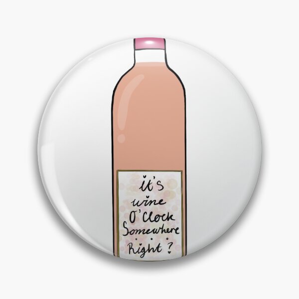 Item preview, its wine oclock somewehere designed and sold by stickersbyabbs.