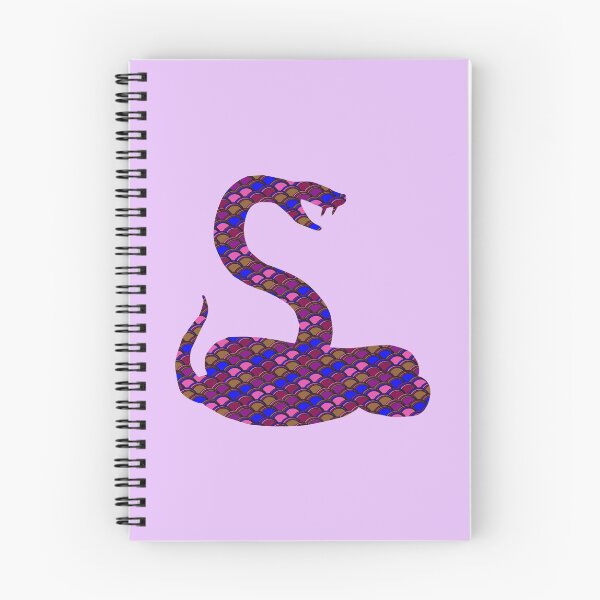 Item preview, Purple patterned snake silhouette designed and sold by NatureArtUK.