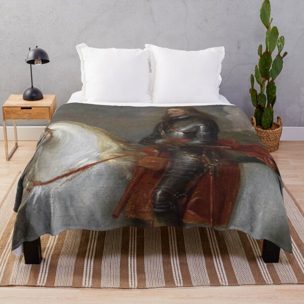 Item preview, King Carlos I of Spain on Horseback portrait - Vintage painting designed and sold by Vintage Designs +.