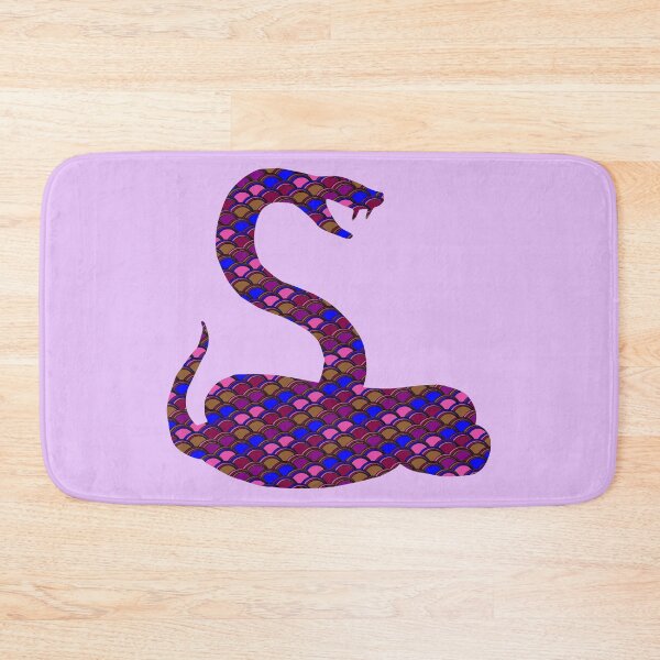 Item preview, Purple patterned snake silhouette designed and sold by NatureArtUK.