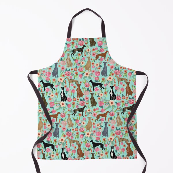 Item preview, greyhounds dog floral - vintage florals, floral pet, cute dog, brindle greyhound dog designed and sold by PetFriendly.