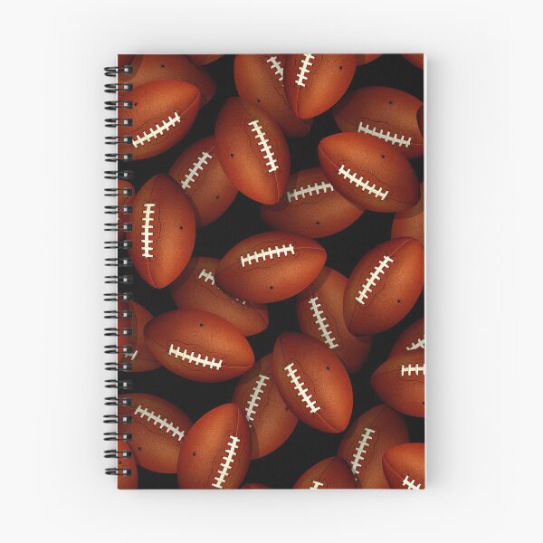 Item preview, Endless footballs pattern on black designed and sold by katzdzynes.