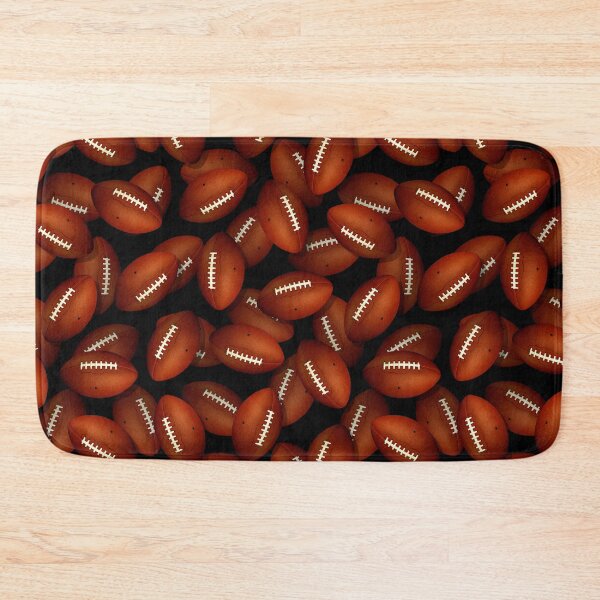 Item preview, Endless footballs pattern on black designed and sold by katzdzynes.