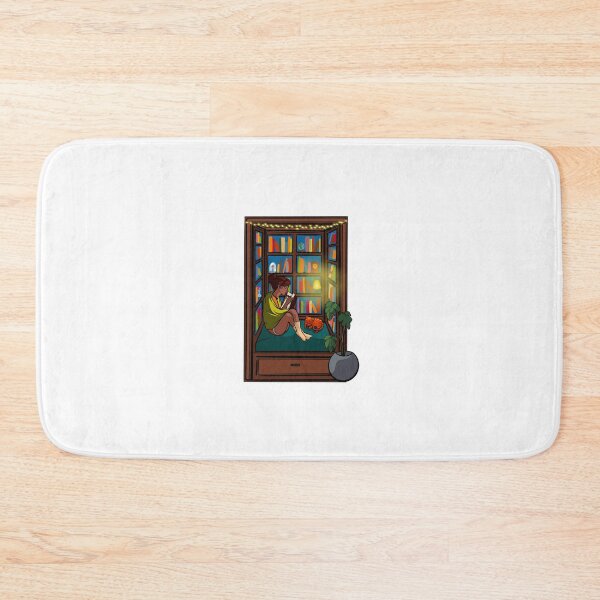 Item preview, Cozy princess reading inside booknook (brown hair) designed and sold by theclassynerd.