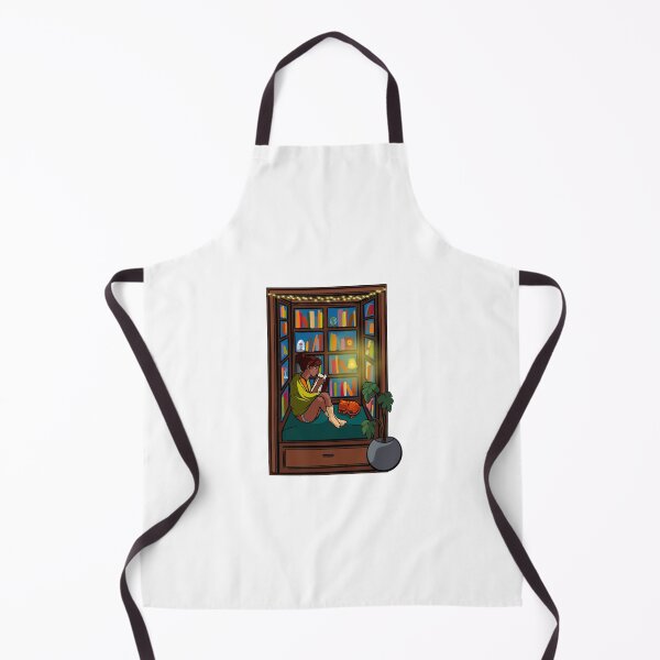 Item preview, Cozy princess reading inside booknook (brown hair) designed and sold by theclassynerd.