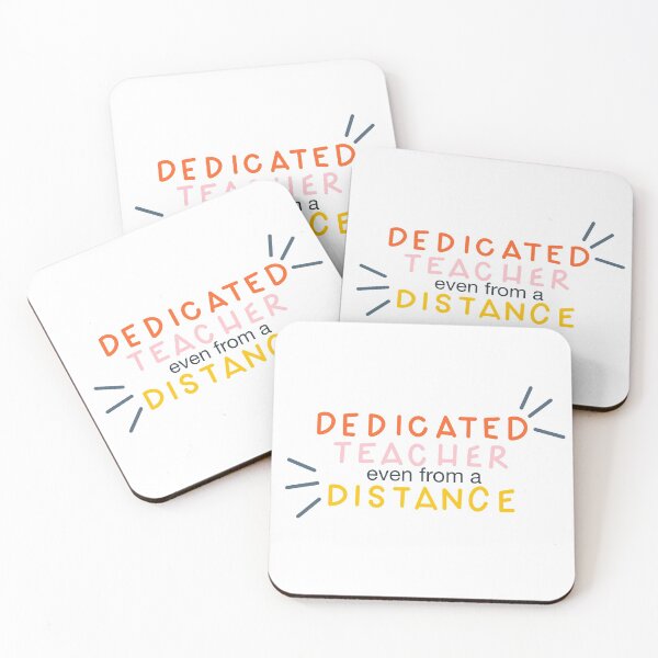 Item preview, Dedicated Teacher even from a Distance Design for Teachers designed and sold by WildeandCo.