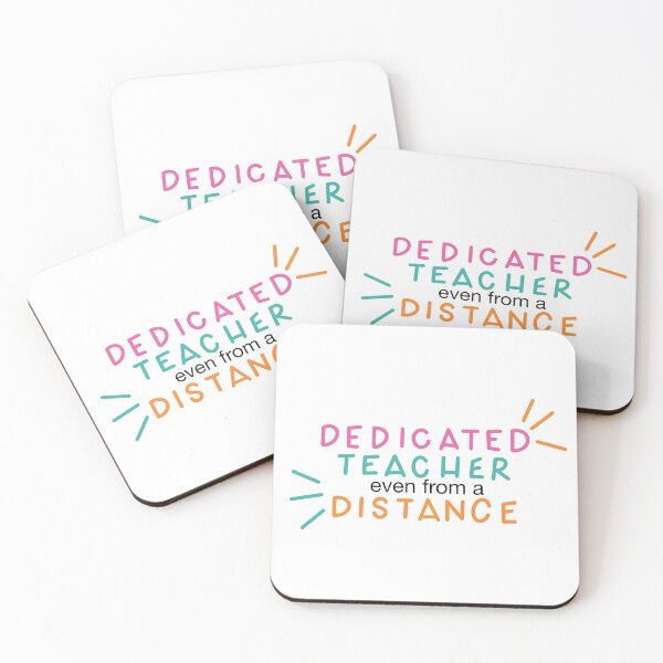 Item preview, Dedicated Teacher even from a Distance Design for Teachers designed and sold by WildeandCo.